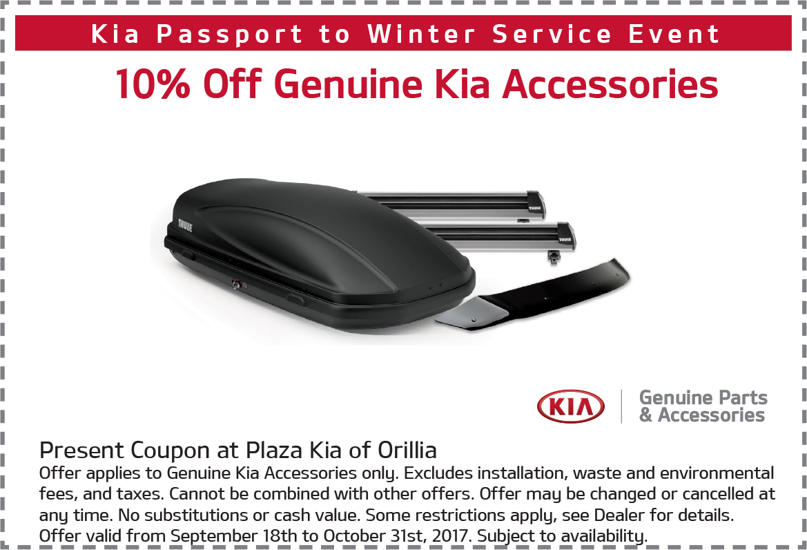 10% Off Genuine Kia Accessories 10% Off Genuine Kia Accessories