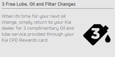 3 Free Lube, Oil and Filter Changes 3 Free Lube, Oil and Filter Changes